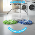 Simpli-Magic Cleaning System with 3 Microfiber Mop Heads

