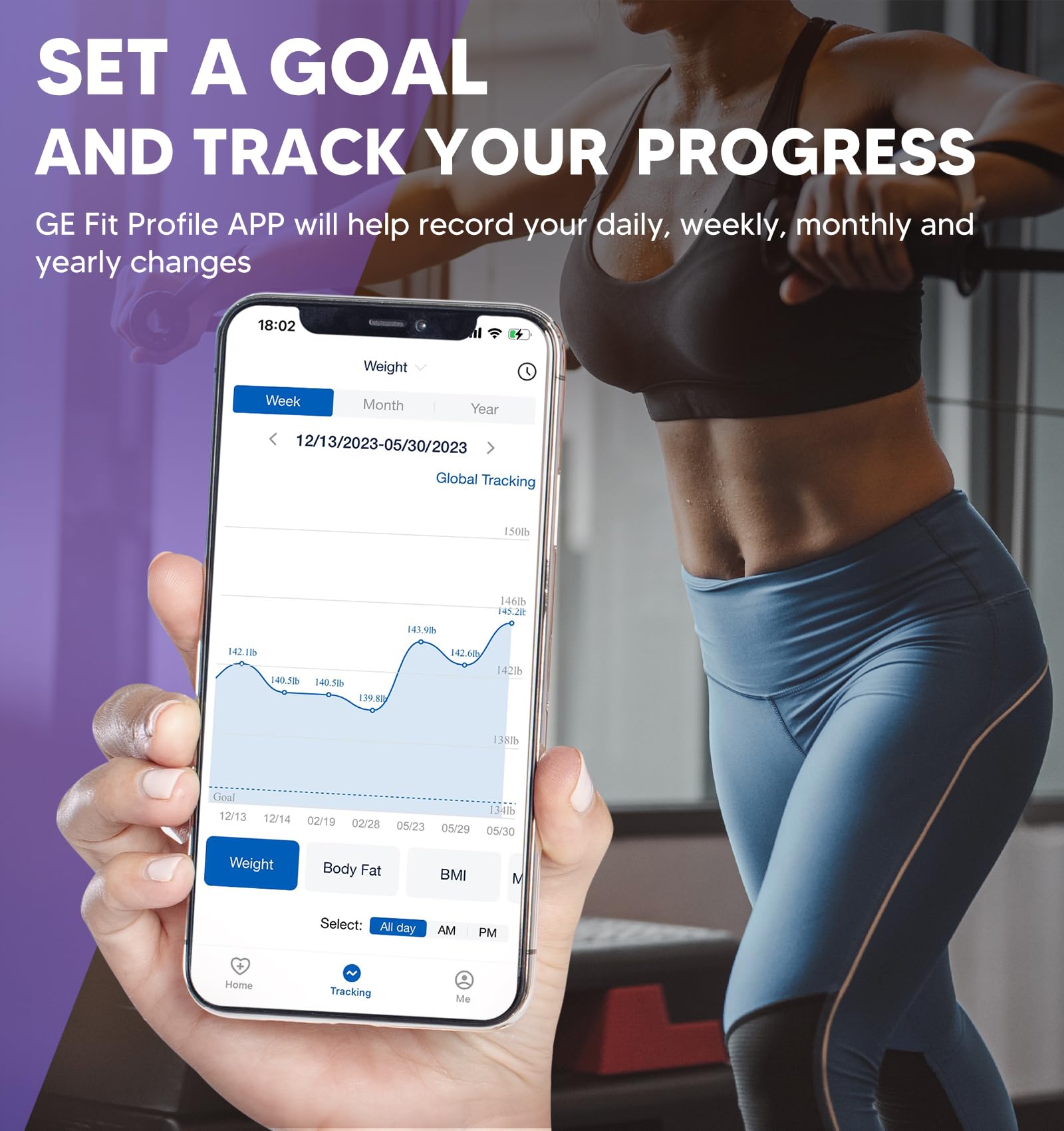 GE 8-Electrode Smart Scale with Bluetooth | Body Composition

