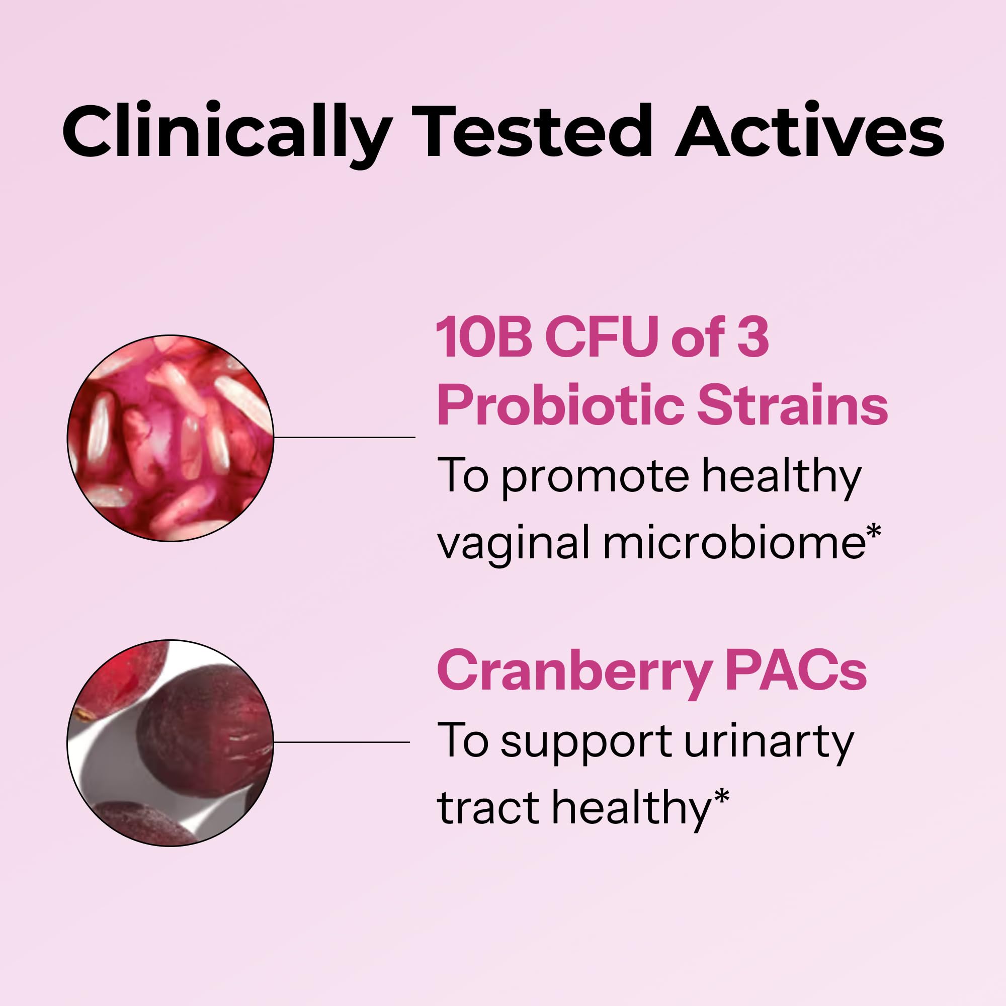 HUM Vaginal Probiotics with Cranberry & Lactobacillus

