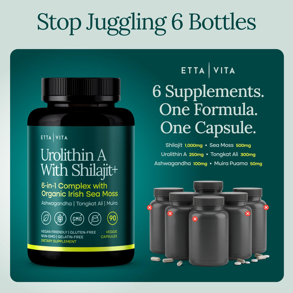 Urolithin-A Complex with Shilajit for Energy & Focus

