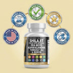 Clean Nutraceuticals Shilajit Capsule with Sea Moss | Energy

