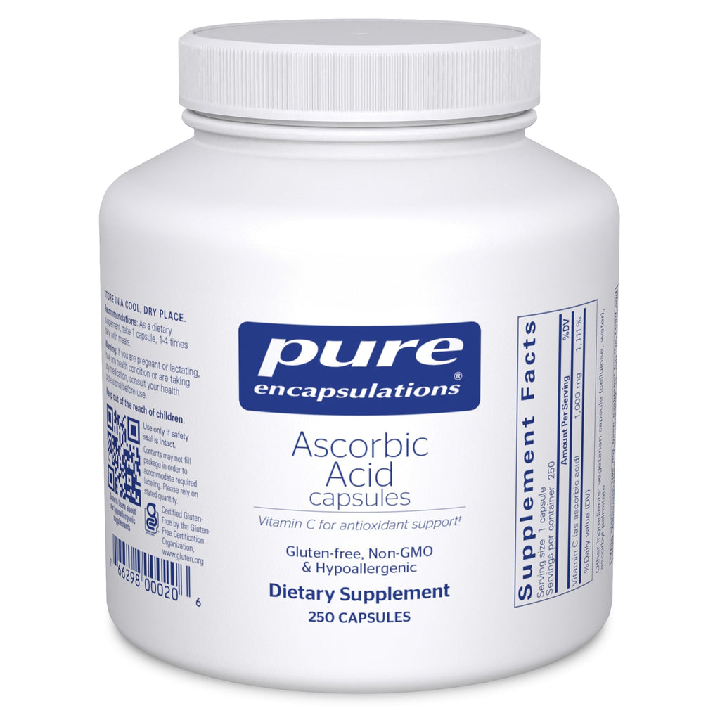 Ascorbic Acid Capsules - Pure Encapsulations Vitamin C

