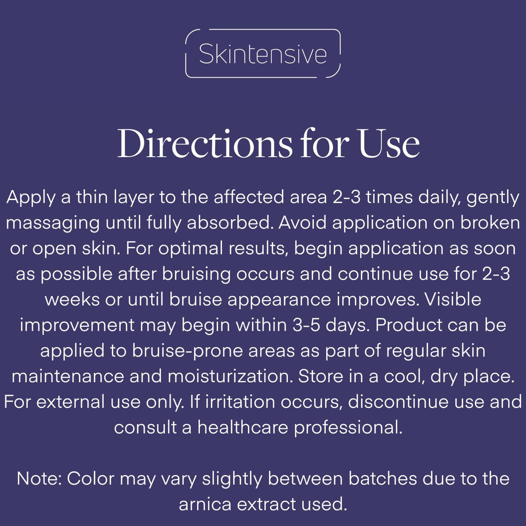 SKINTENSIVE Arnica Bruise Cream for Thin Skin | Non-Greasy

