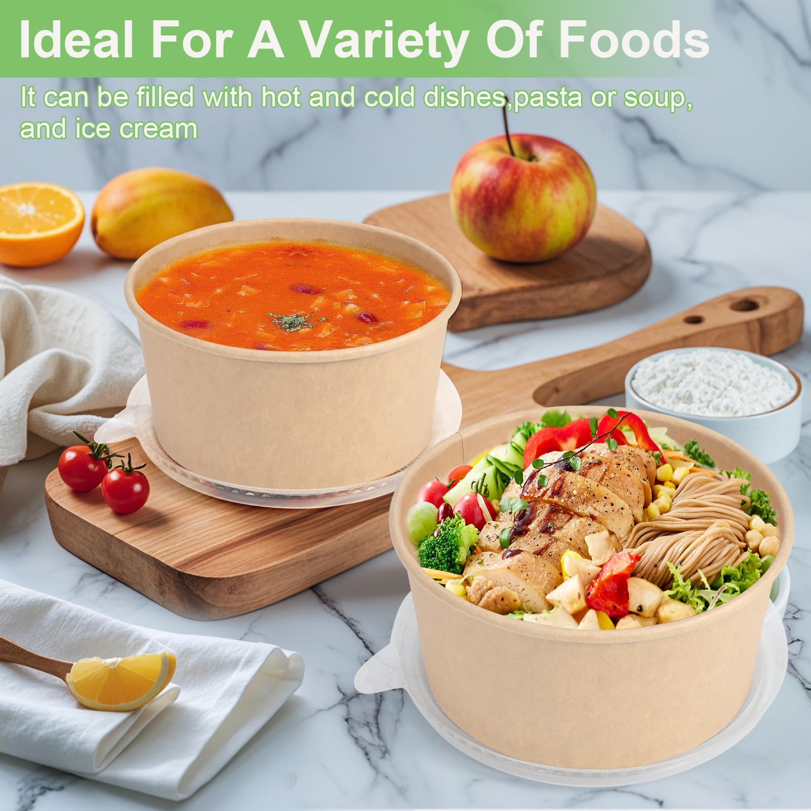 Disposable Bowls for Meals and Takeout

