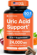 Uric Acid Support: Tart Cherry, Turmeric & Celery Seed

