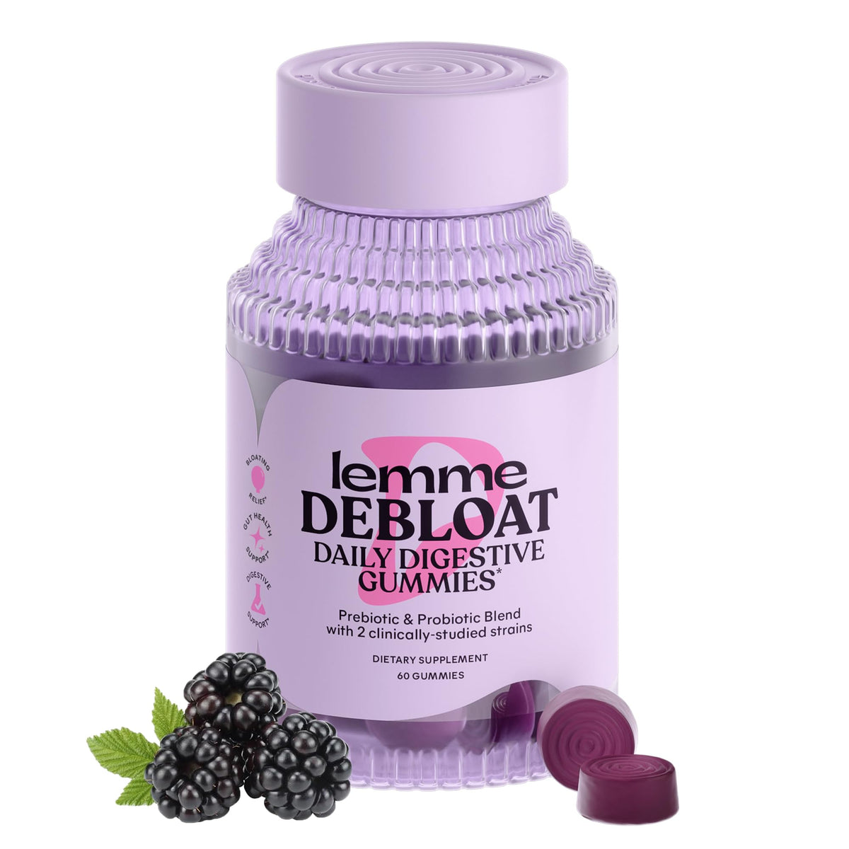 Lemme Debloat Probiotic Gummies with Prebiotic
