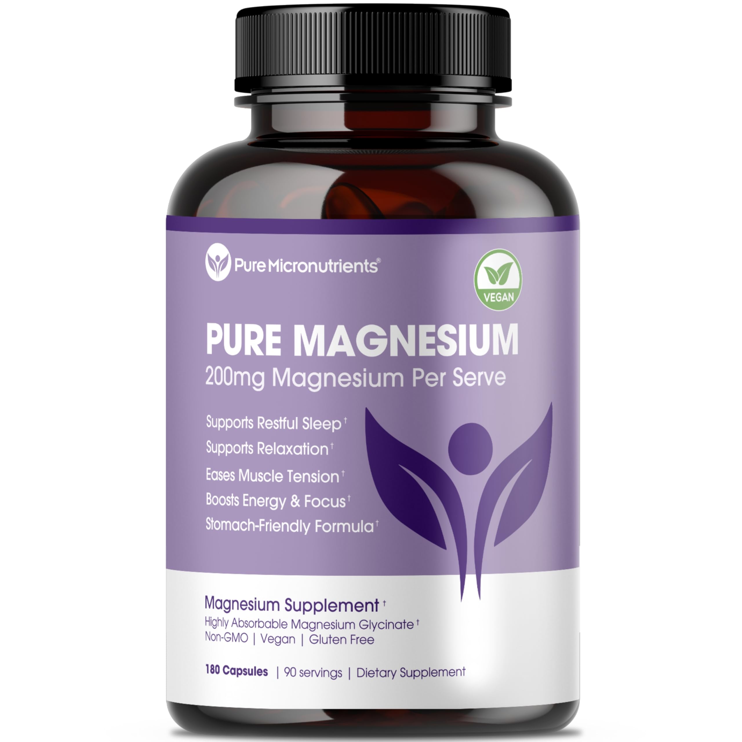 Magnesium Glycinate Supplement – Sleep & Muscle Support

