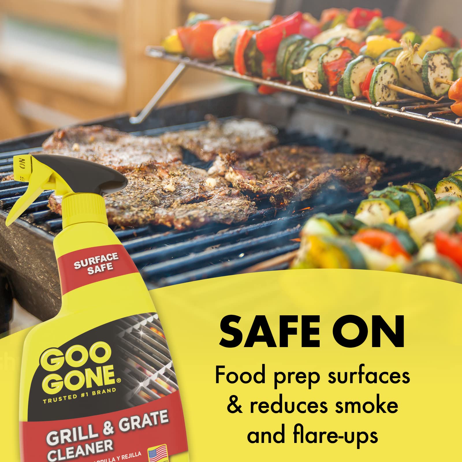 Goo Gone Grill and Grate Cleaner Spray for Grills and Smokers

