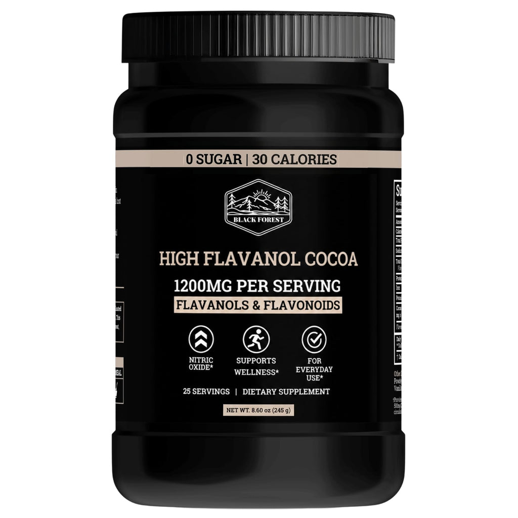 Black Forest Cocoa Powder with Flavanols - Non-GMO Vegan

