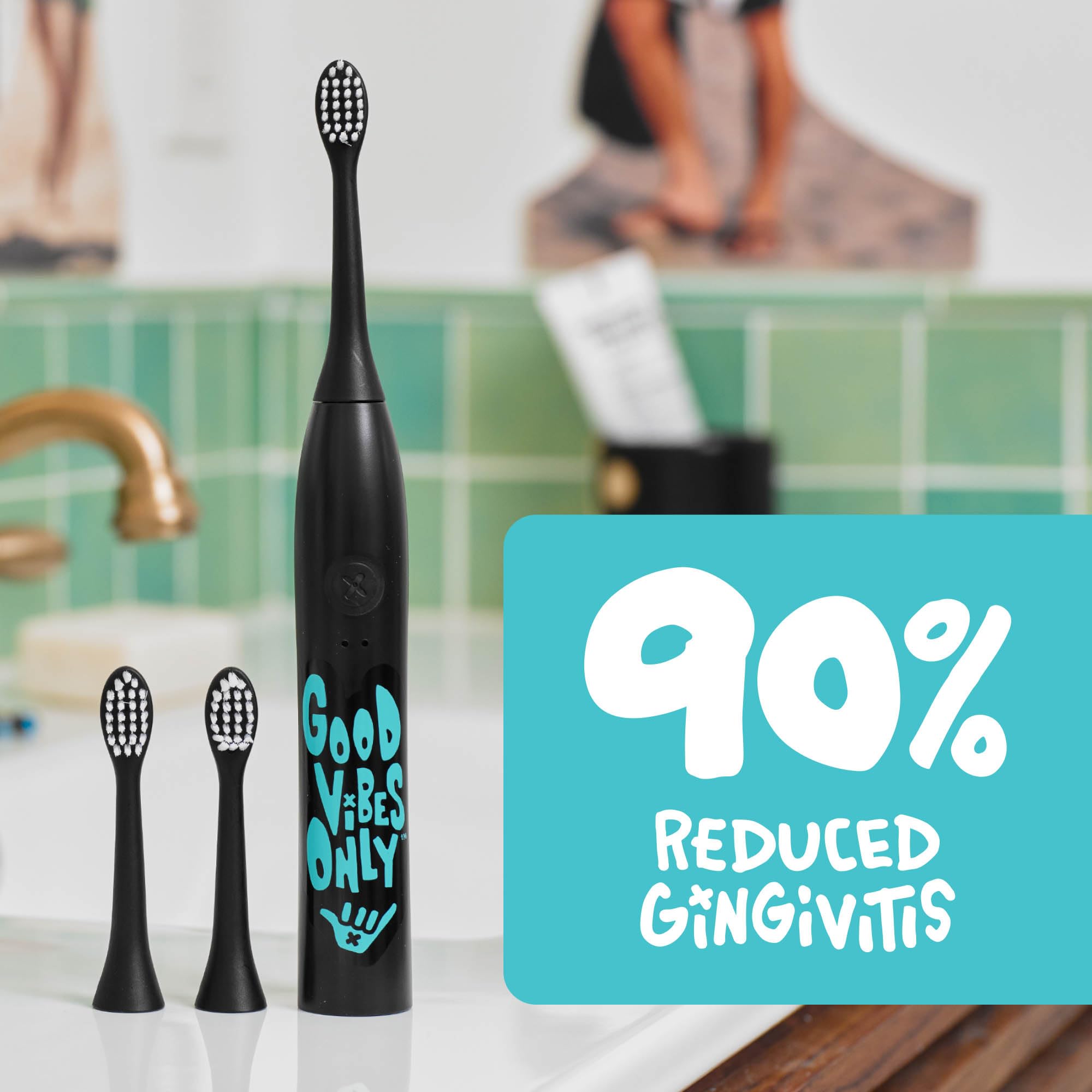 Sonic X Kids Electric Toothbrush - Rechargeable, 2-Speed & Timer

