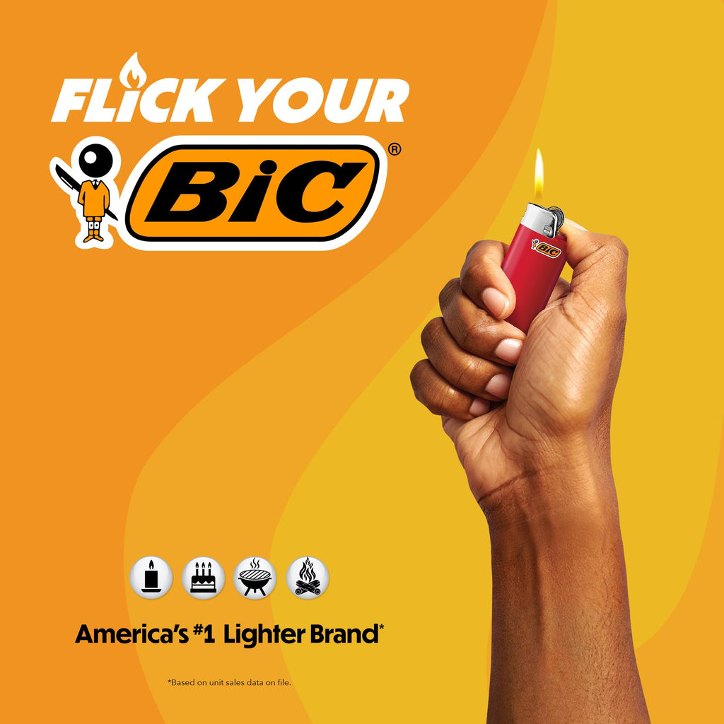 BIC Classic Lighters | Indoor & Outdoor Disposable Lighters

