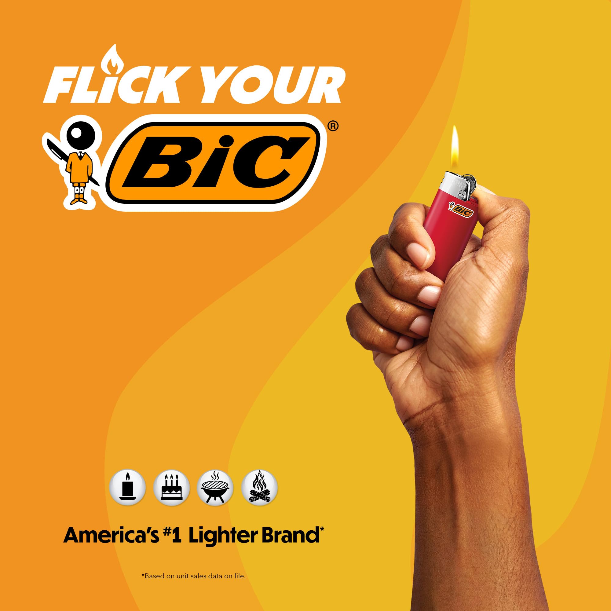 BIC Classic Lighters | Indoor & Outdoor Disposable Lighters

