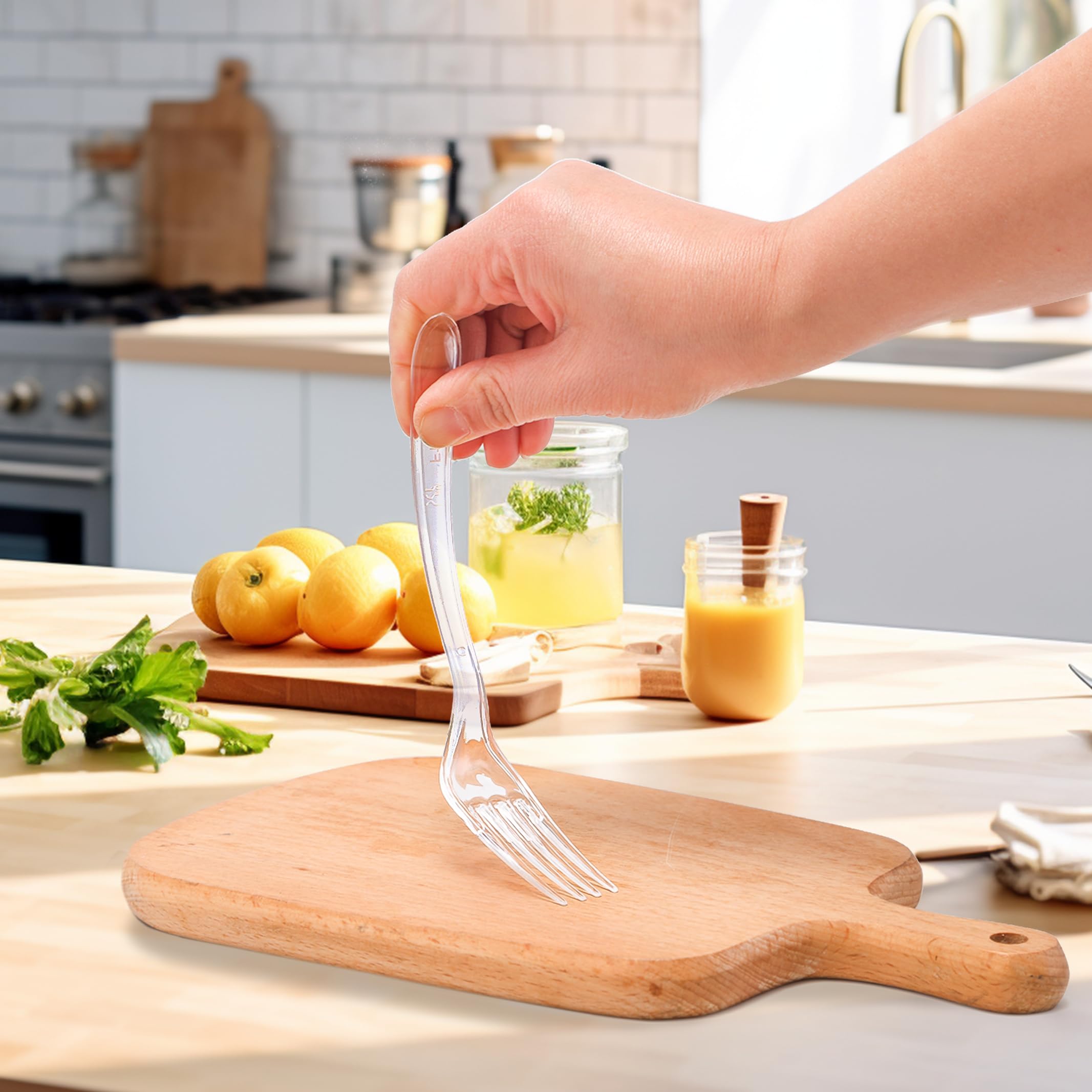 BYSNOW Disposable Plastic Cutlery Set BPA-Free

