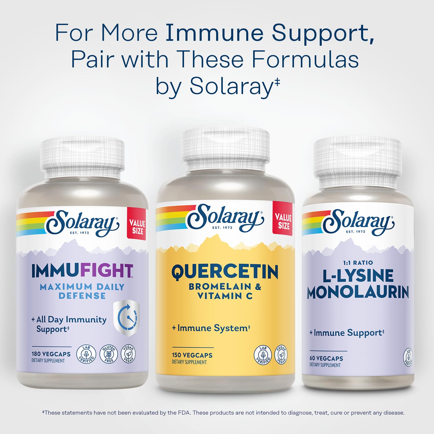 Solaray Quercetin Bromelain & Vitamin C Immune Support

