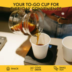 RACETOP Disposable Coffee Cups with Lids | Convenient

