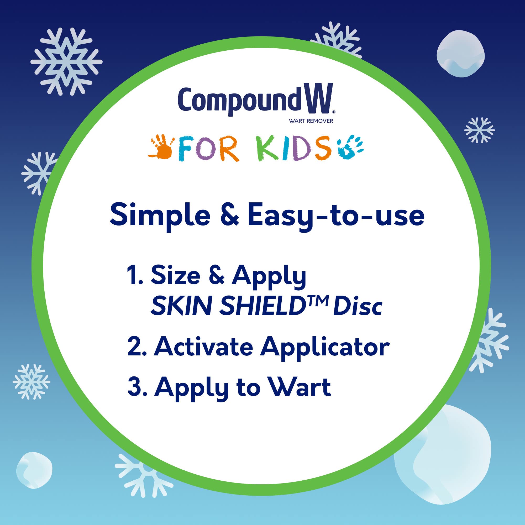 Compound W Freeze Off Wart Remover for Kids with Skin Shield

