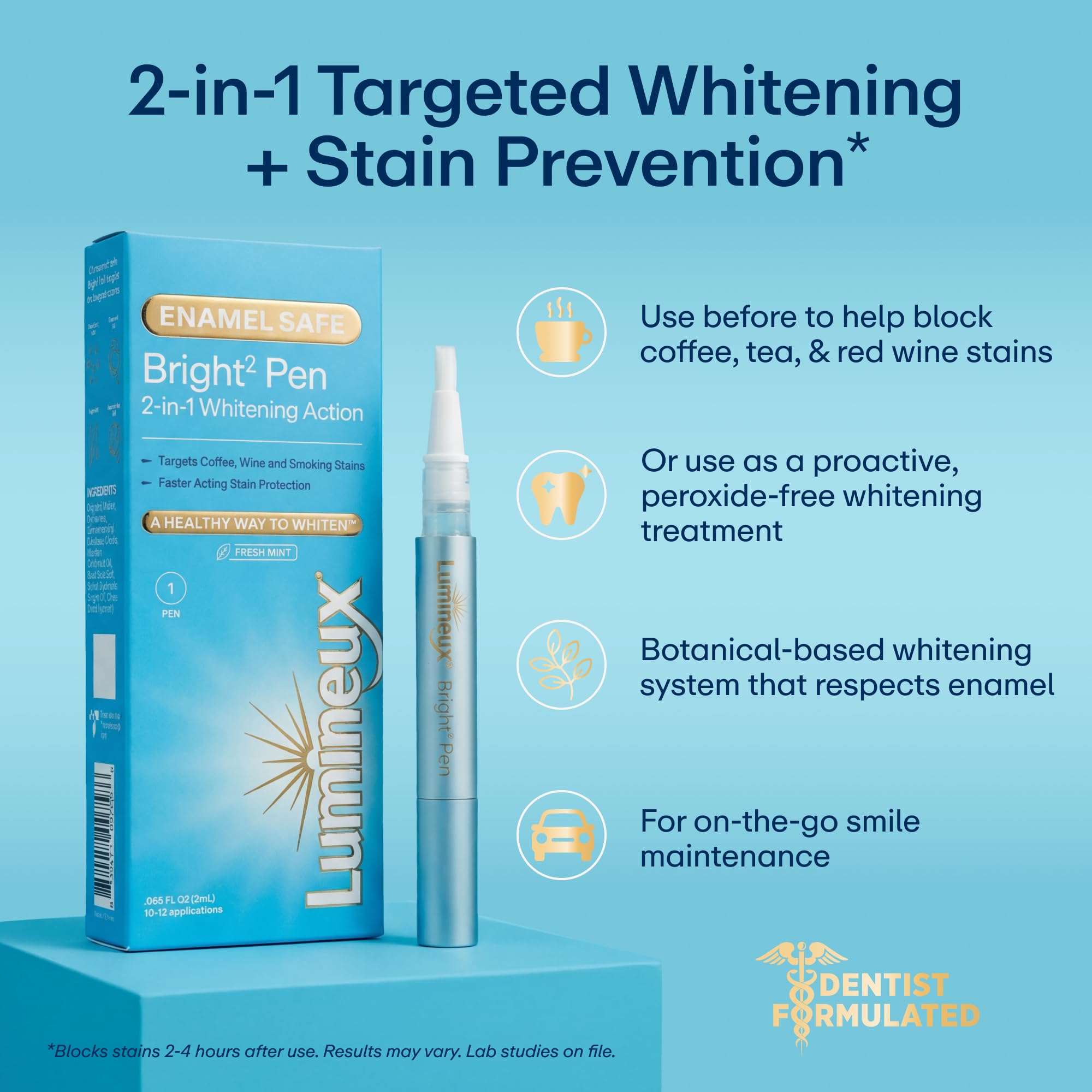 Lumineux 2-in-1 Whitening Pen | Enamel Safe

