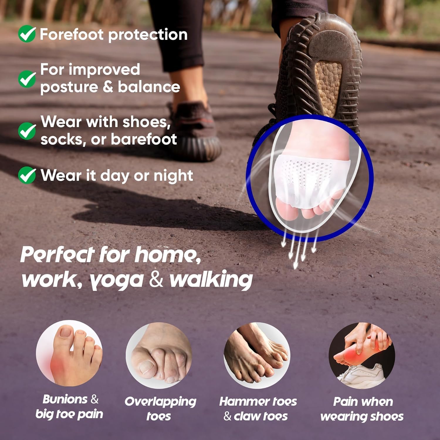 Silicone Toe Spacers Unisex Foot Care


