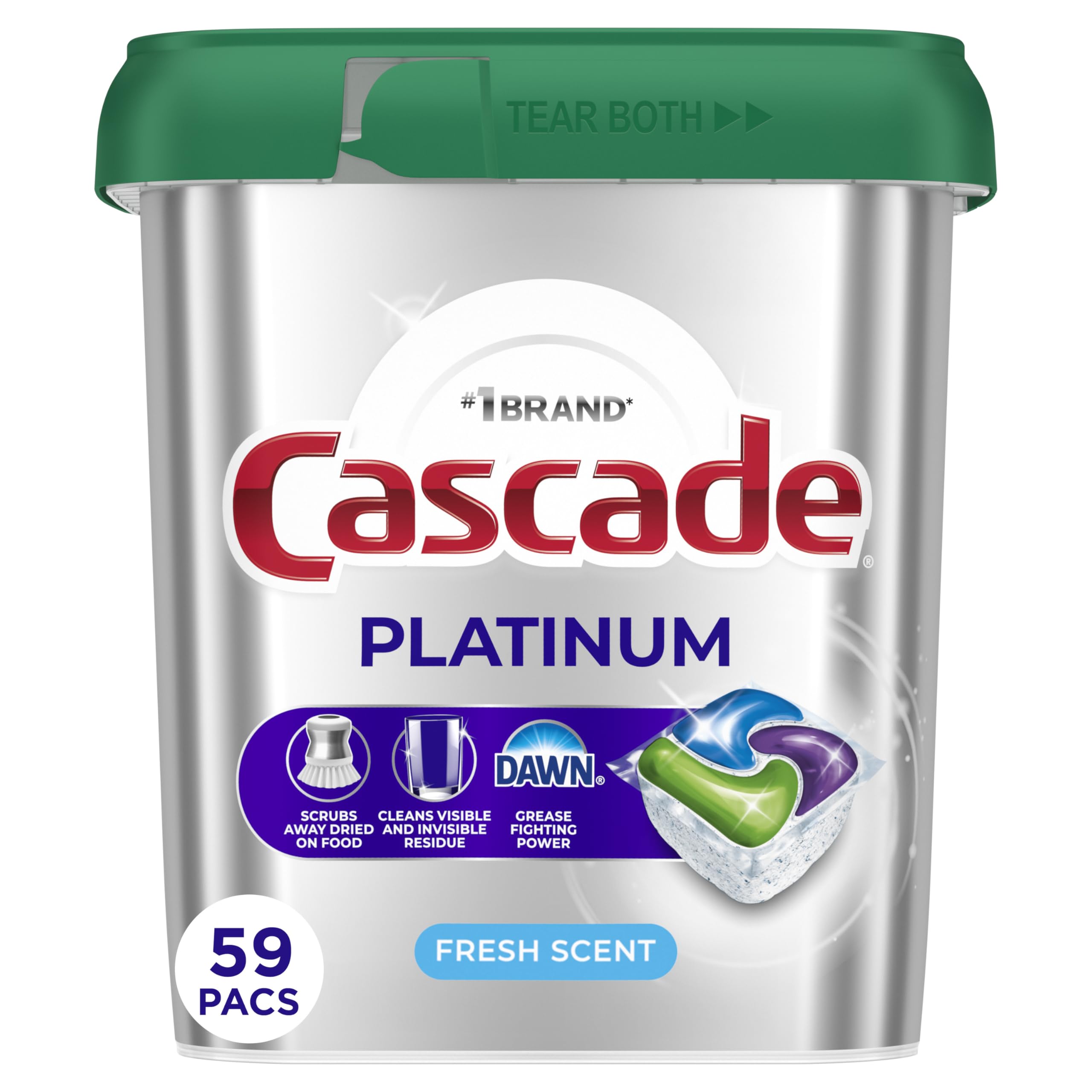 Cascade Platinum Dishwasher Pods - Fresh Scent