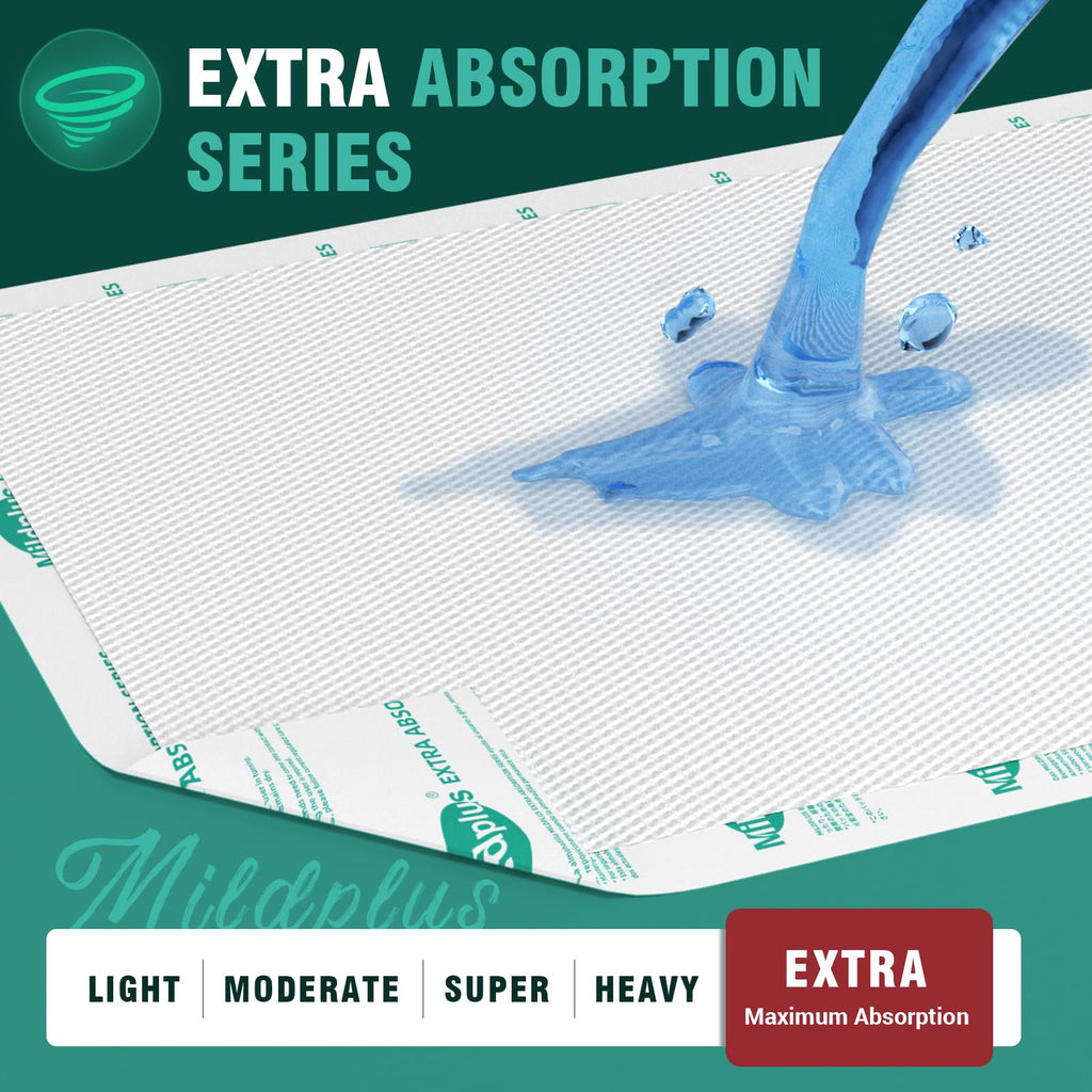 MILDPLUS Heavy Duty Underpads Disposable Bed Pads

