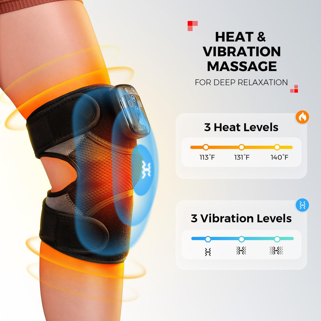 Knee Massager LTW with Heat and Red Light - Cordless

