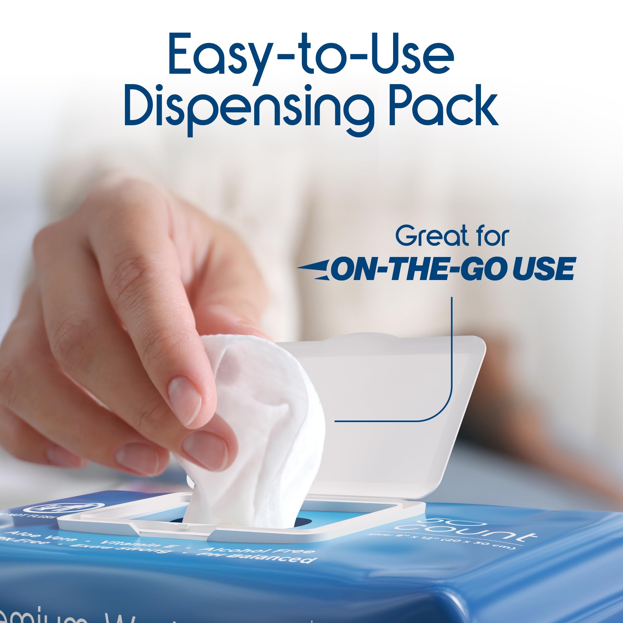 Inspire Adult Wet Wipes - Hypoallergenic 8x12 in

