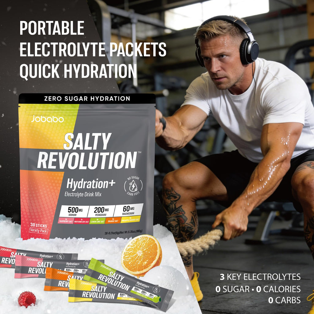 Salty Revolution Electrolyte Powder Packets for Hydration

