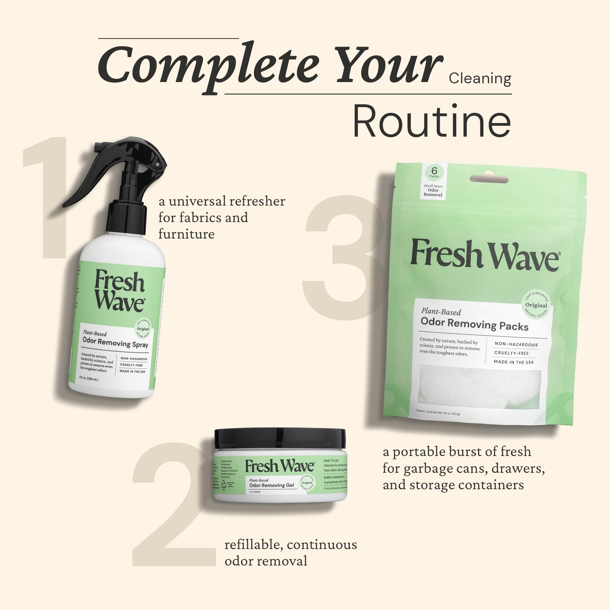Fresh Wave Odor Removing Gel | Plant-Based Odor Eliminator

