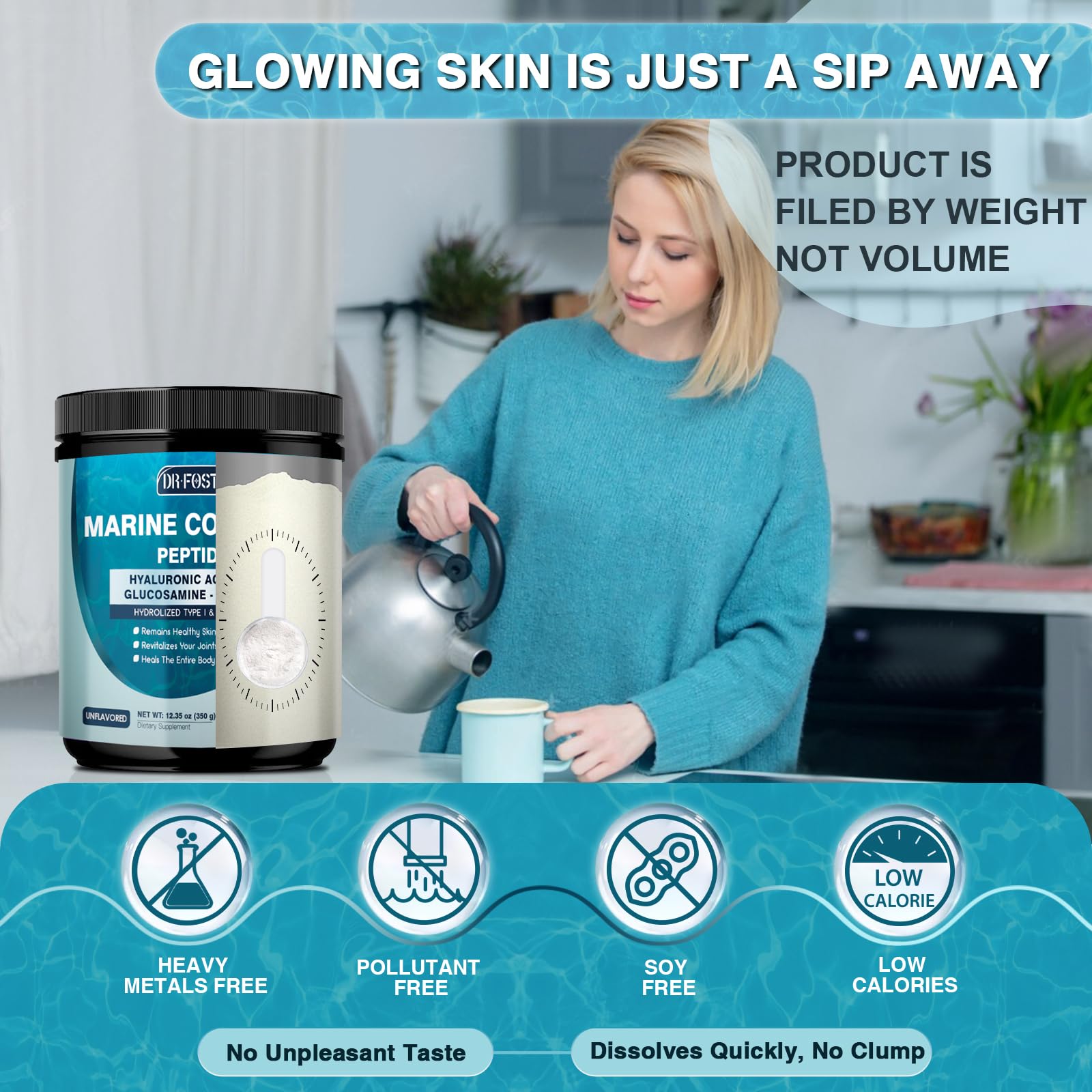 DRFOSTER Marine Collagen Peptides Powder for Joints

