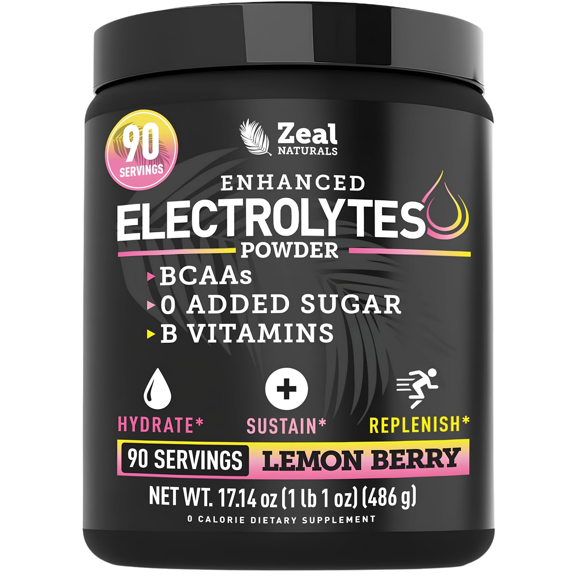 Zeal Electrolyte Powder - 90 Servings | Keto Hydration

