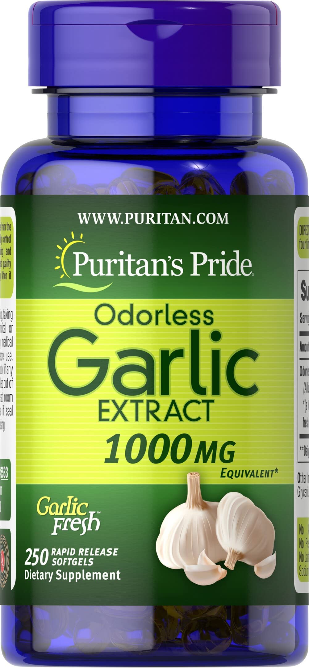 Odorless Garlic Supplement by Puritan's Pride | Heart Health

