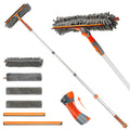 Eazer 2-in-1 Window Cleaning Kit with Telescopic Pole