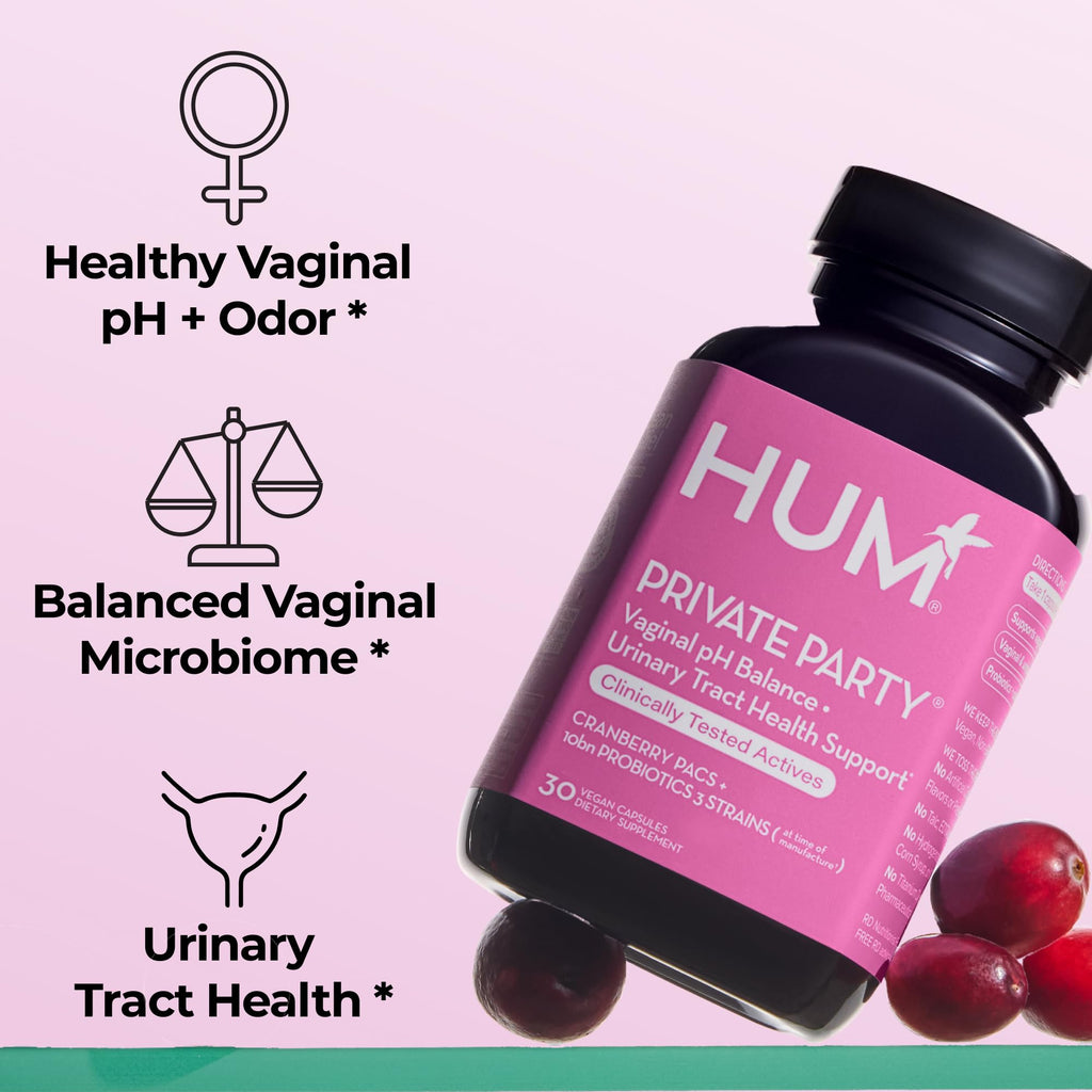 HUM Vaginal Probiotics with Cranberry & Lactobacillus

