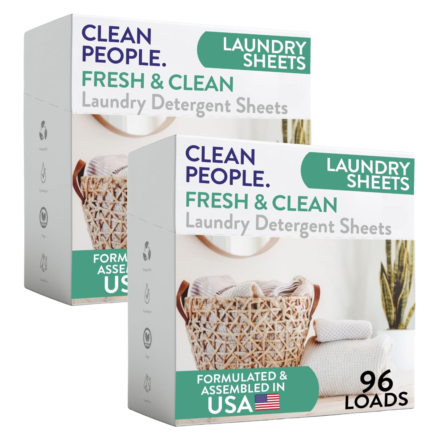 Clean People Laundry Detergent Sheets – Ultra Concentrated