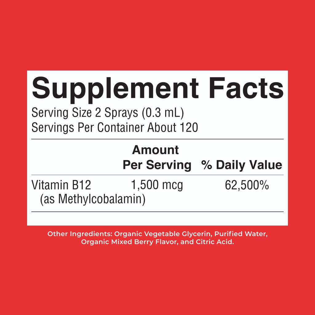 MaryRuth's Organic Methyl B12 Spray 1,500 mcg

