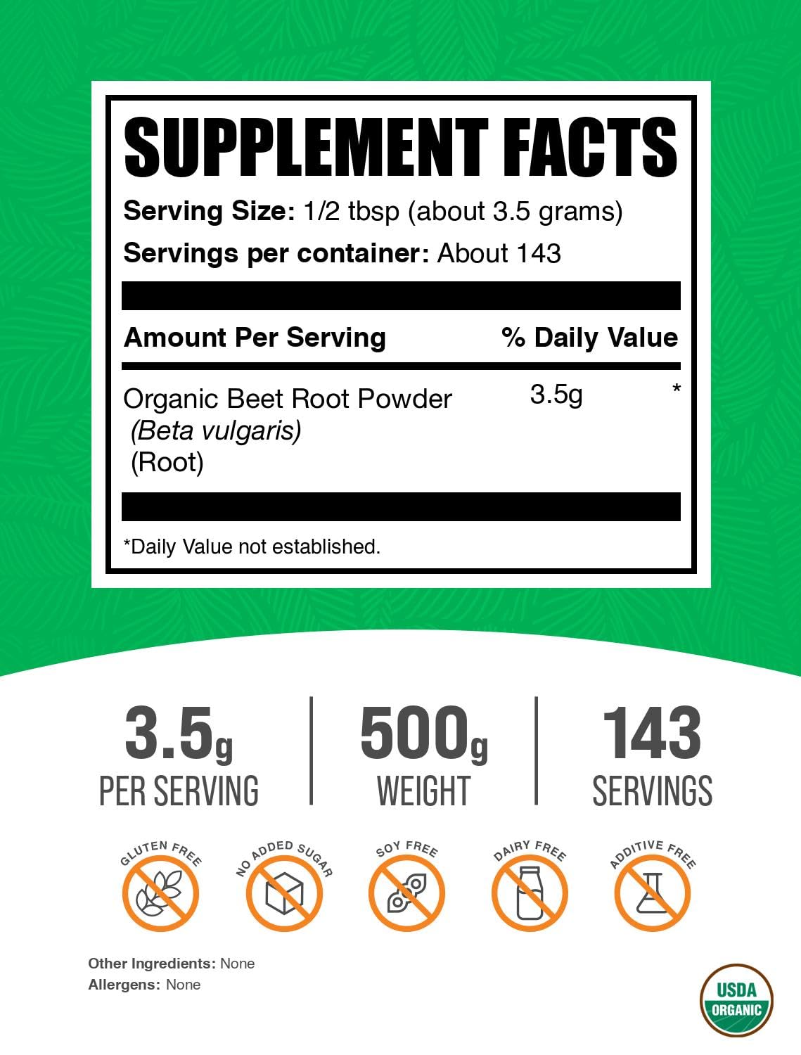 BulkSupplements Organic Beet Root Powder | Vegan

