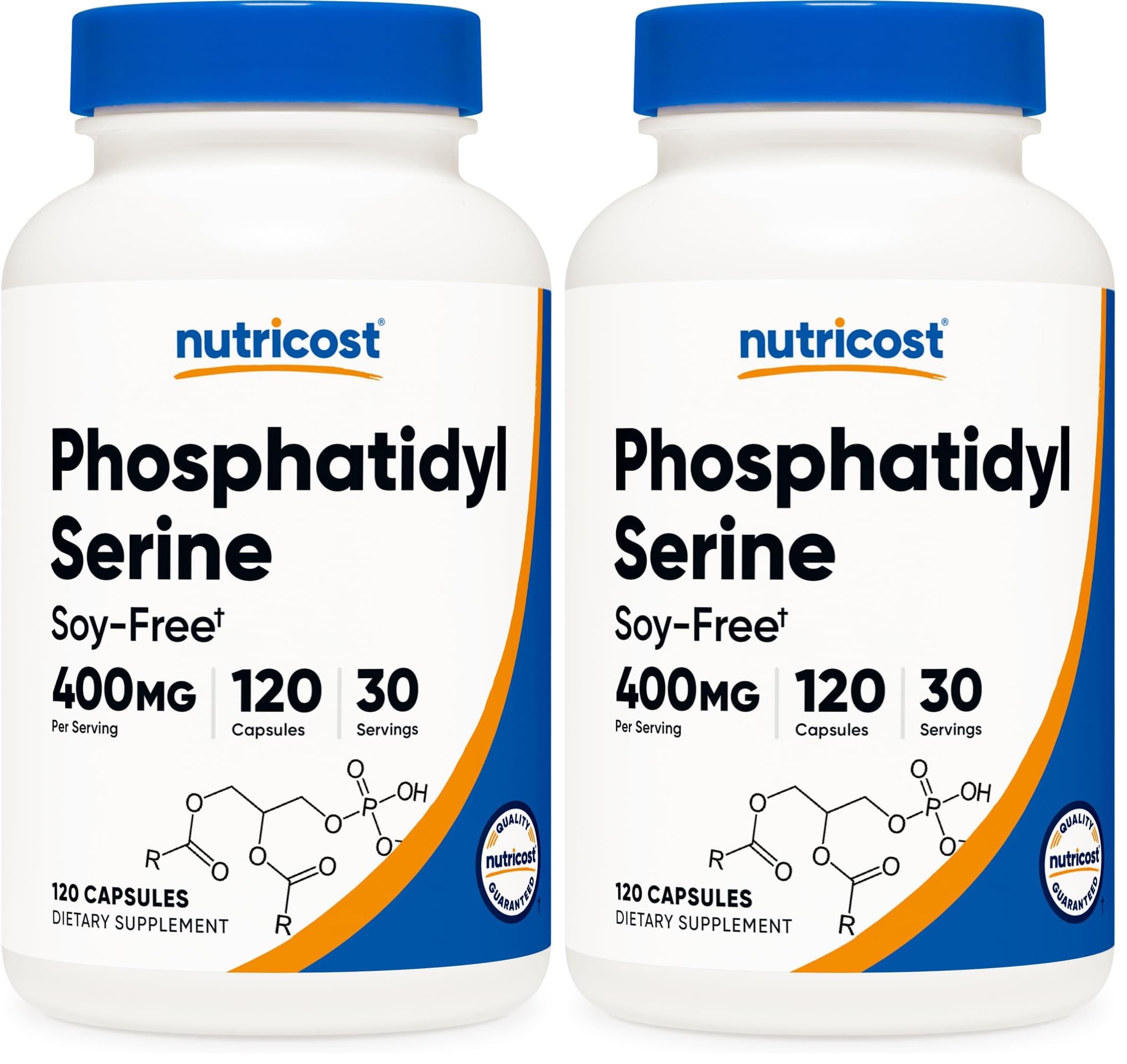 Nutricost Phosphatidylserine 400mg Capsules, Soy Free, Gluten Free