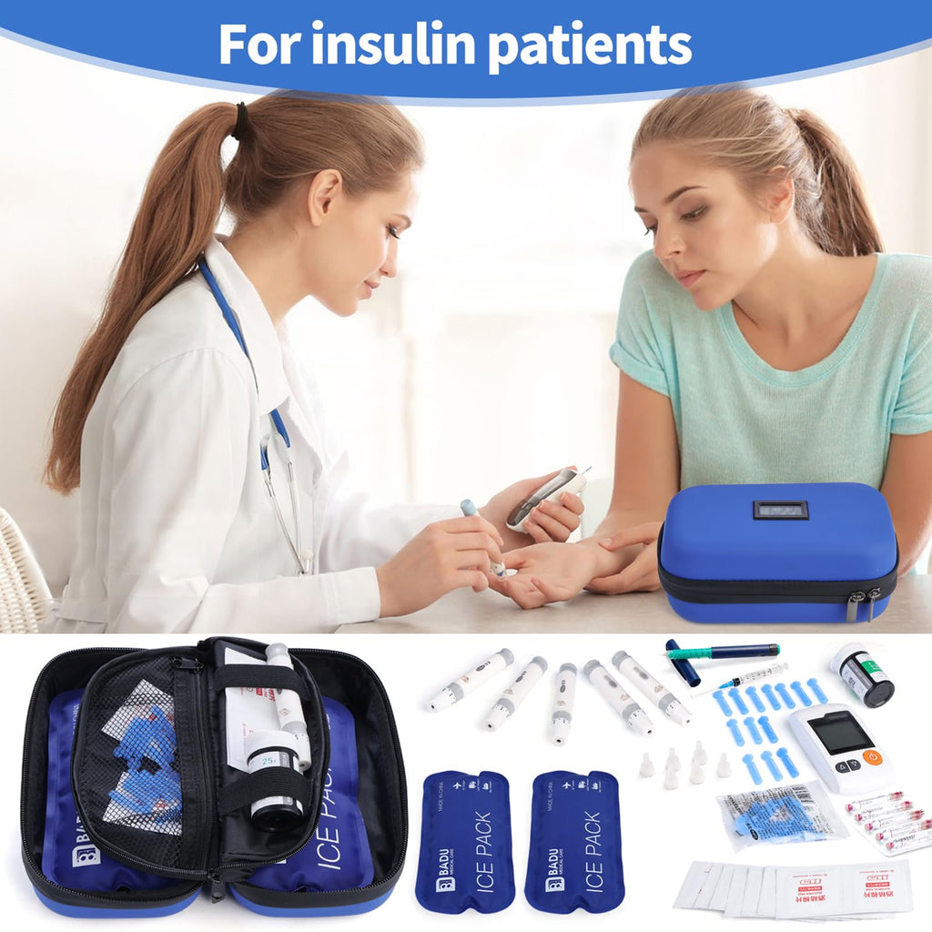 Insulin Cooler Travel Case with Temperature Display

