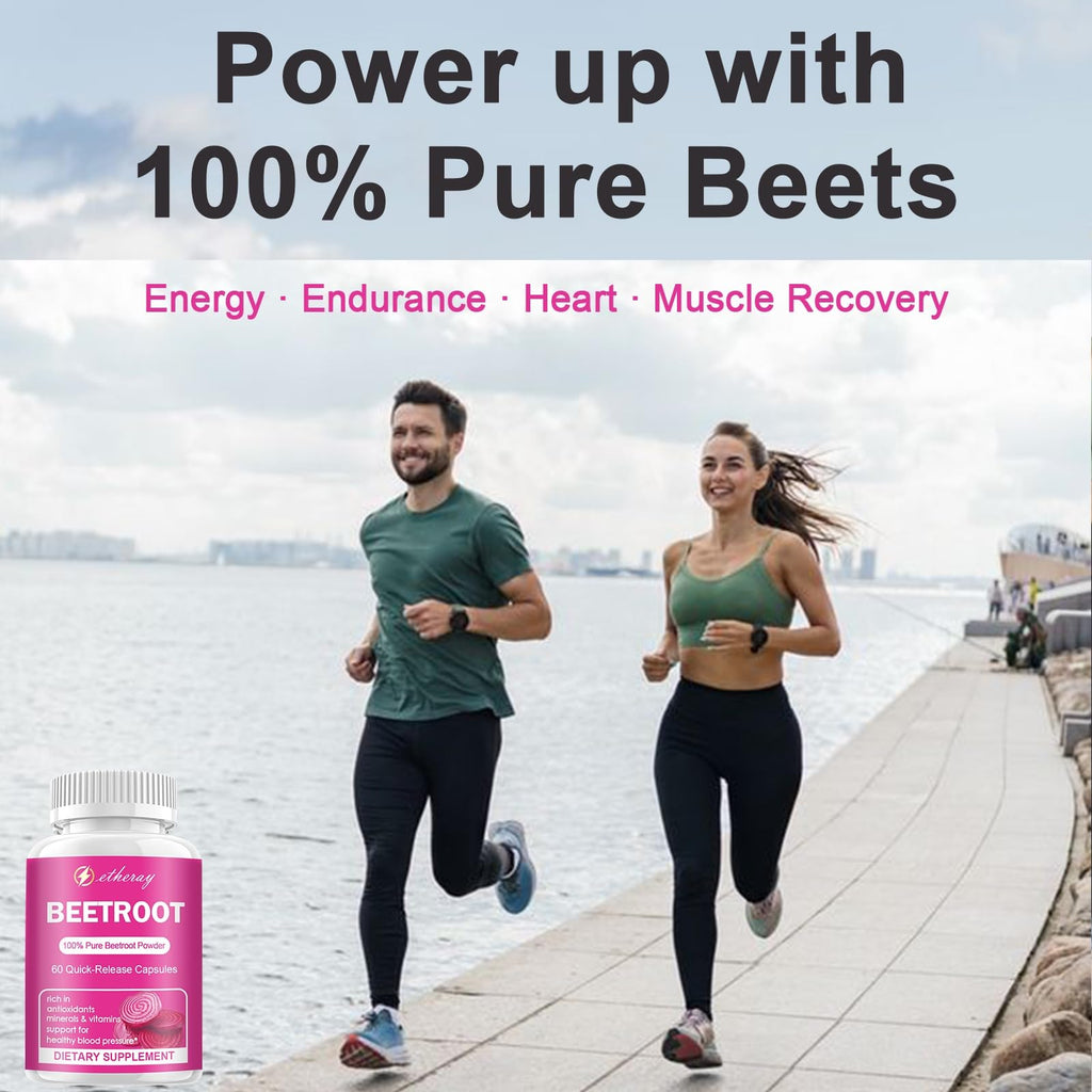 Beet Root Capsules - Organic, Vegan & Non-GMO

