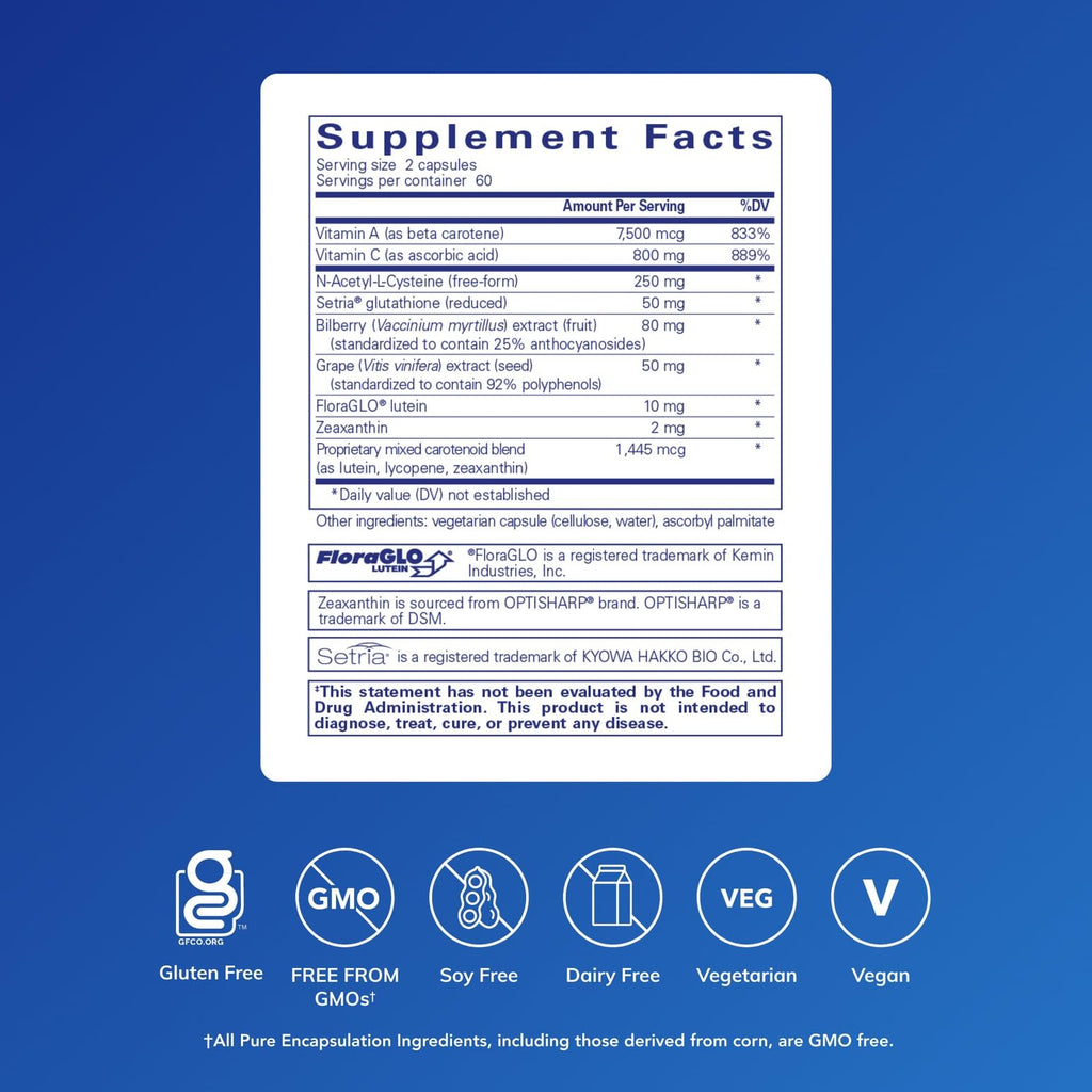 Pure Encapsulations Macular Support Formula | Eye Health


