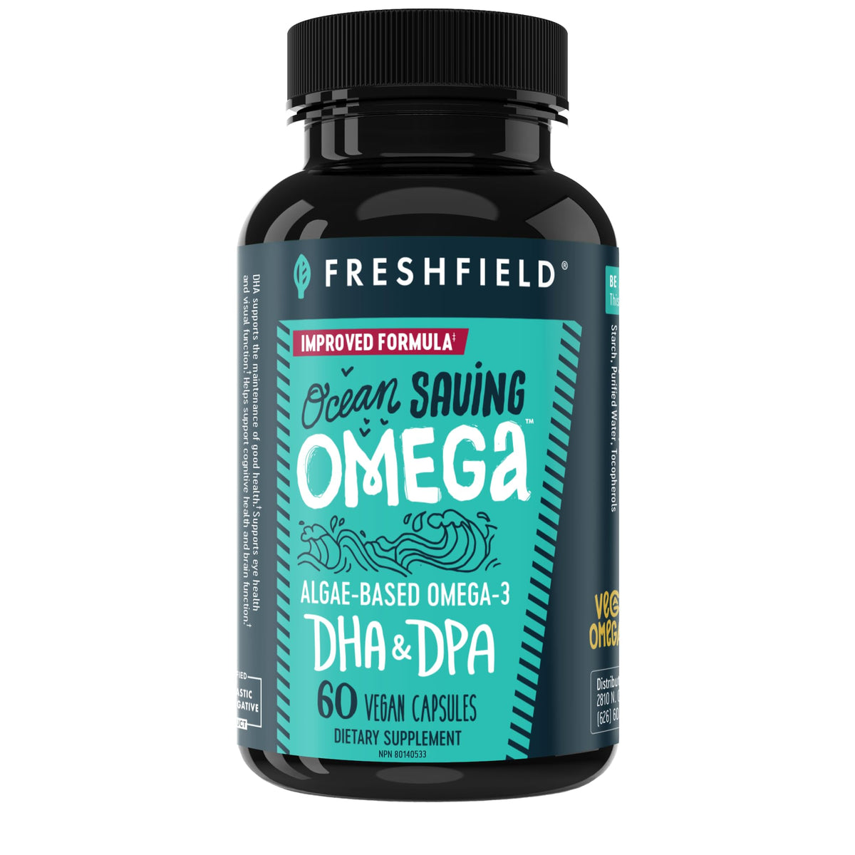 Freshfield Vegan Omega-3 DHA + DPA Algae Oil
