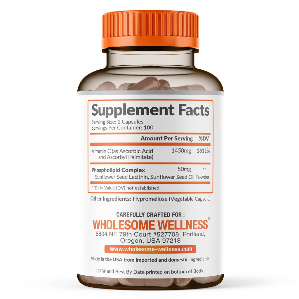 Wholesome Wellness Liposomal Vitamin C for Immune Support

