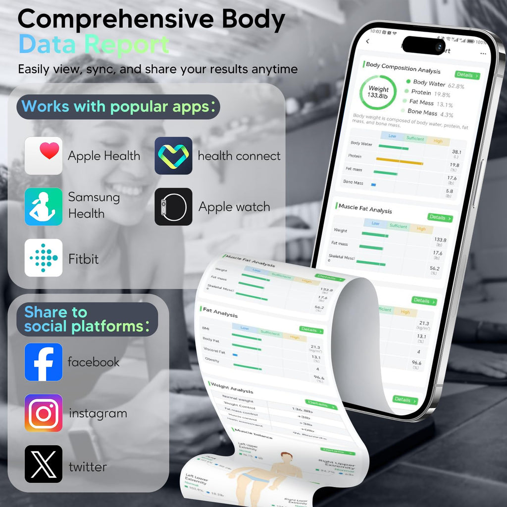 Arboleaf 8-Electrode Smart Body Scale with Body Composition

