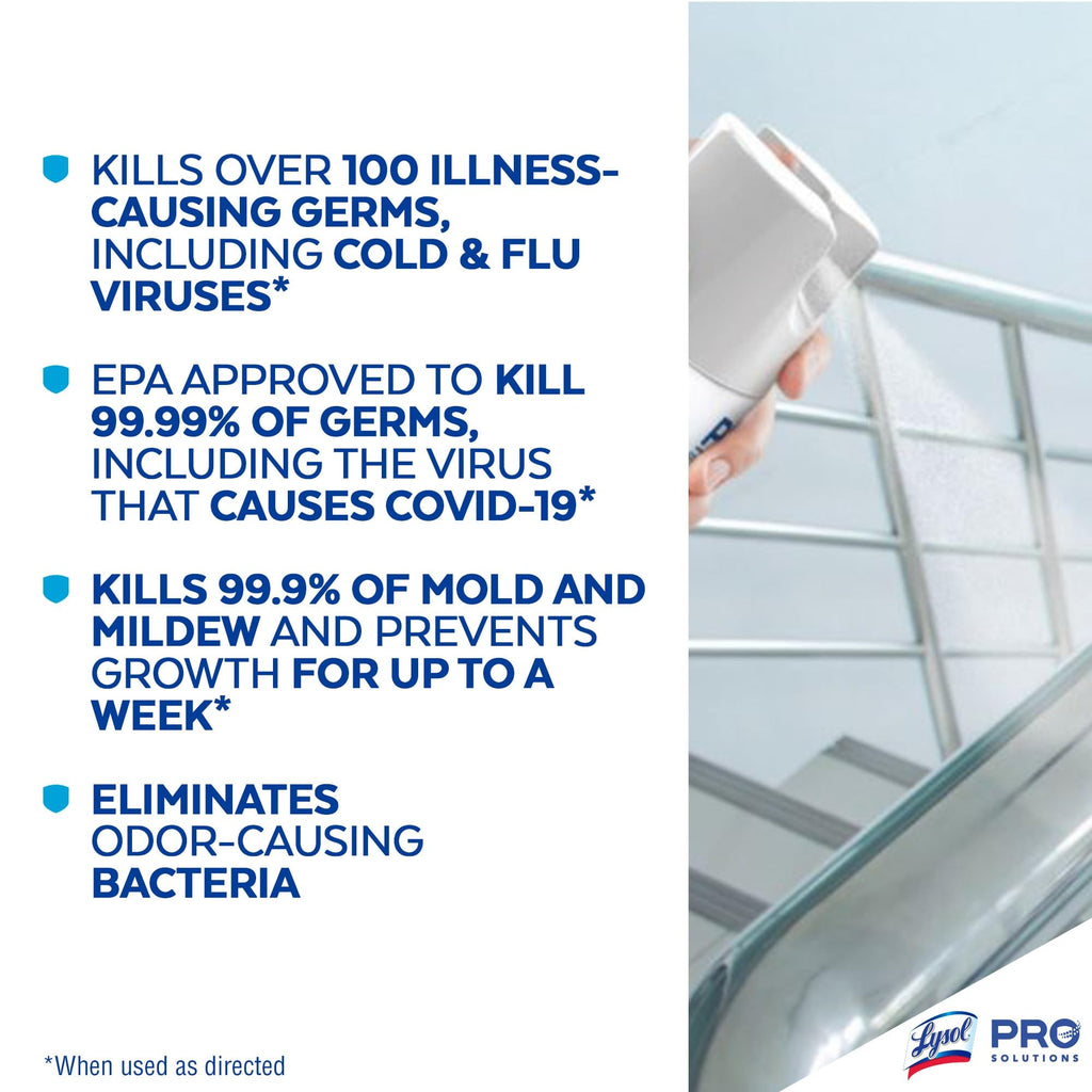 Lysol Disinfectant Spray for Hard Surfaces Bleach-Free

