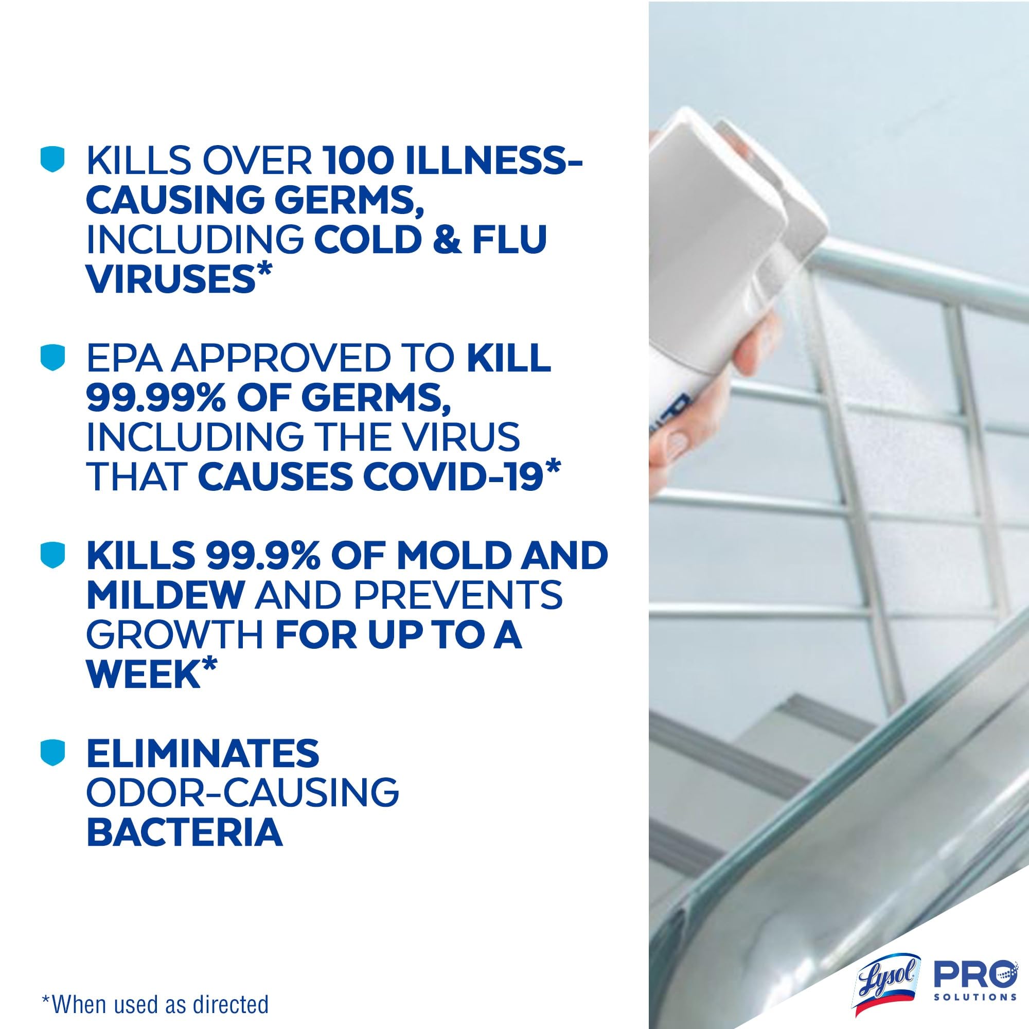 Lysol Disinfectant Spray for Hard Surfaces Bleach-Free

