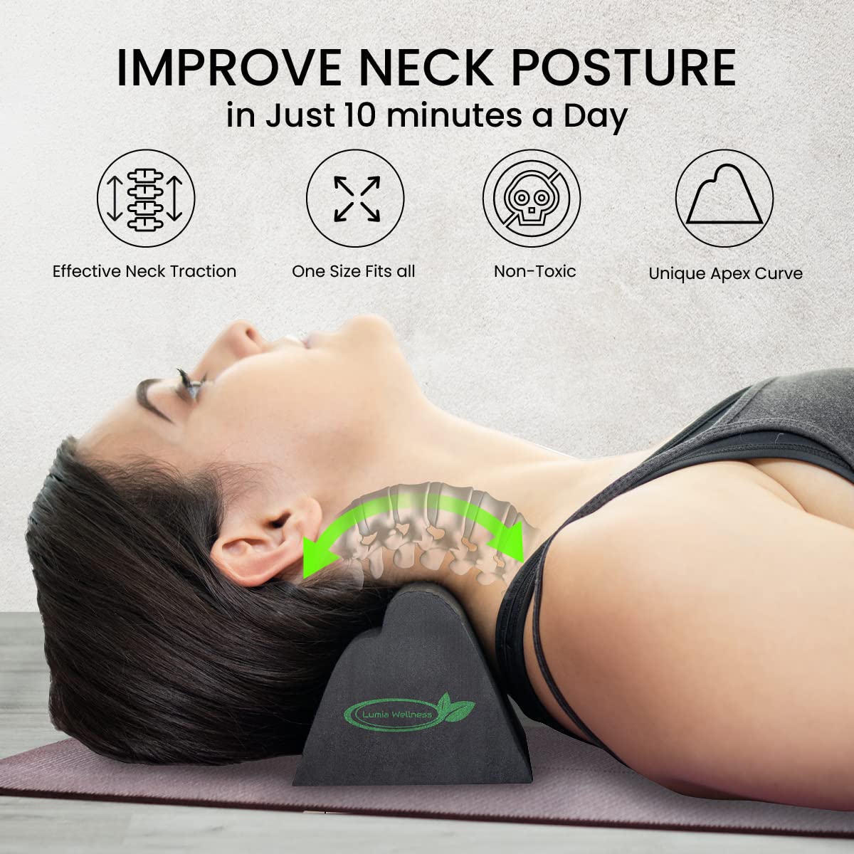 Lumia Wellness Cervical Traction Device for Neck Alignment

