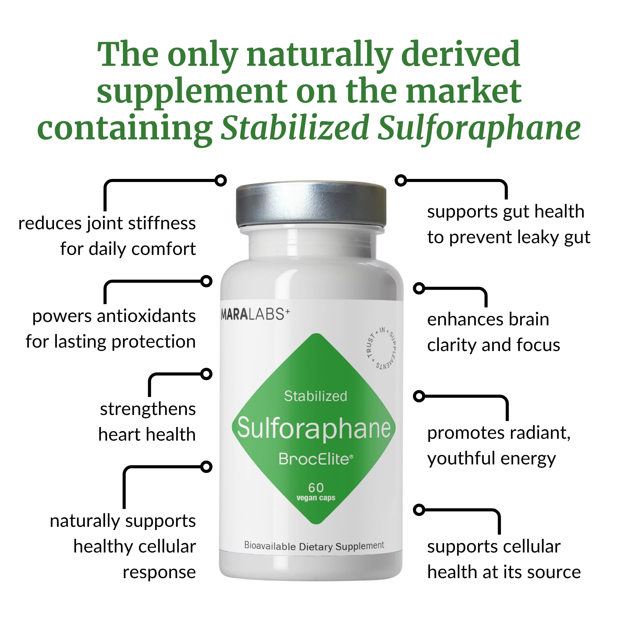 BrocElite Stabilized Sulforaphane Broccoli Supplement

