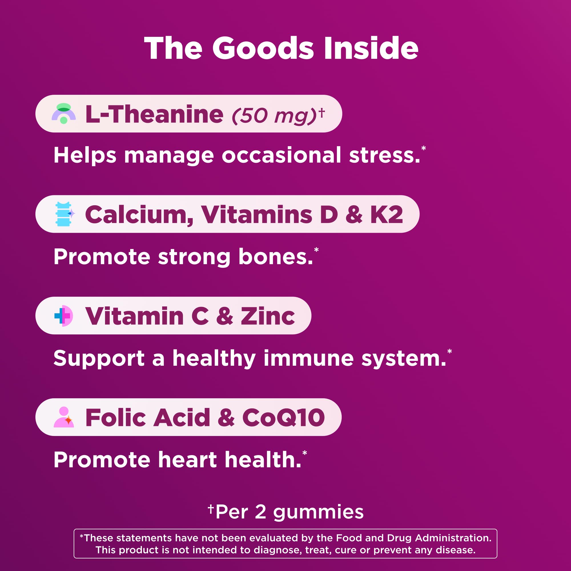 OLLY Women's Multivitamin Gummies for Heart & Immune Support

