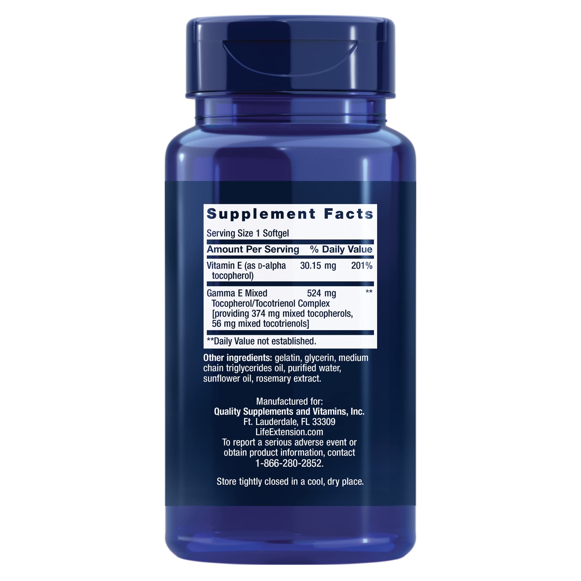 Vitamin E Gamma E with Tocopherols & Tocotrienols

