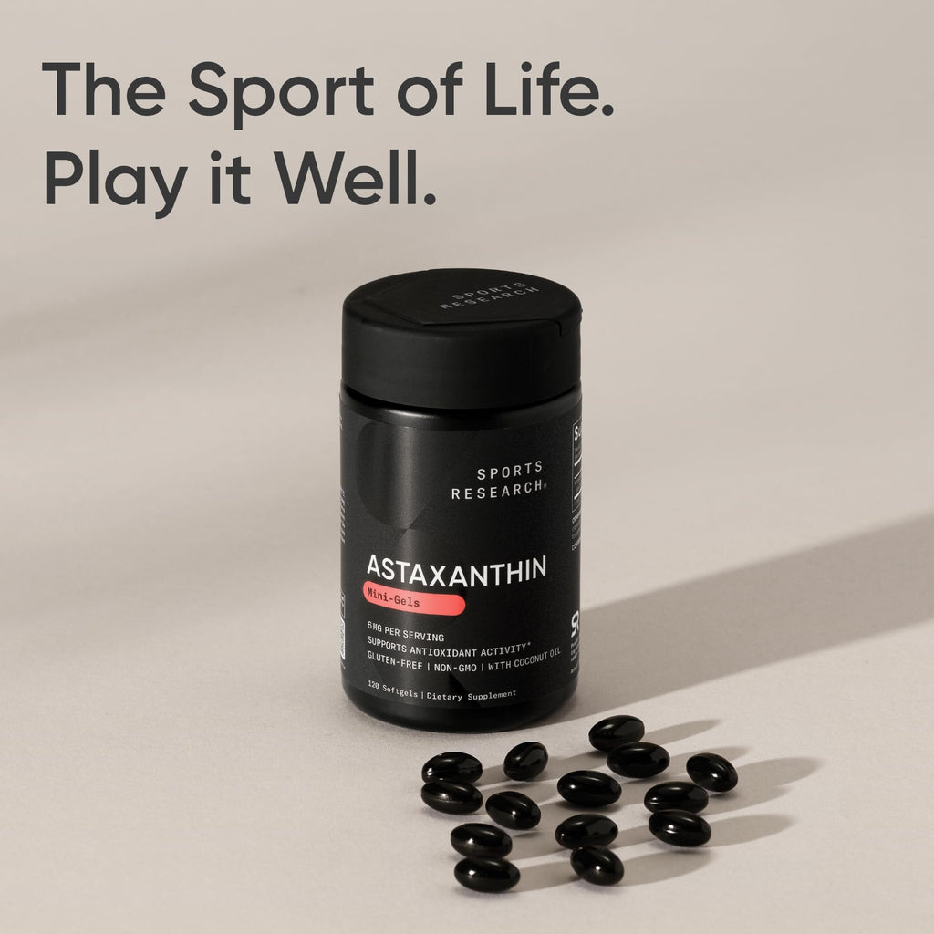 Sports Research Astaxanthin Supplement for Skin & Eye Health

